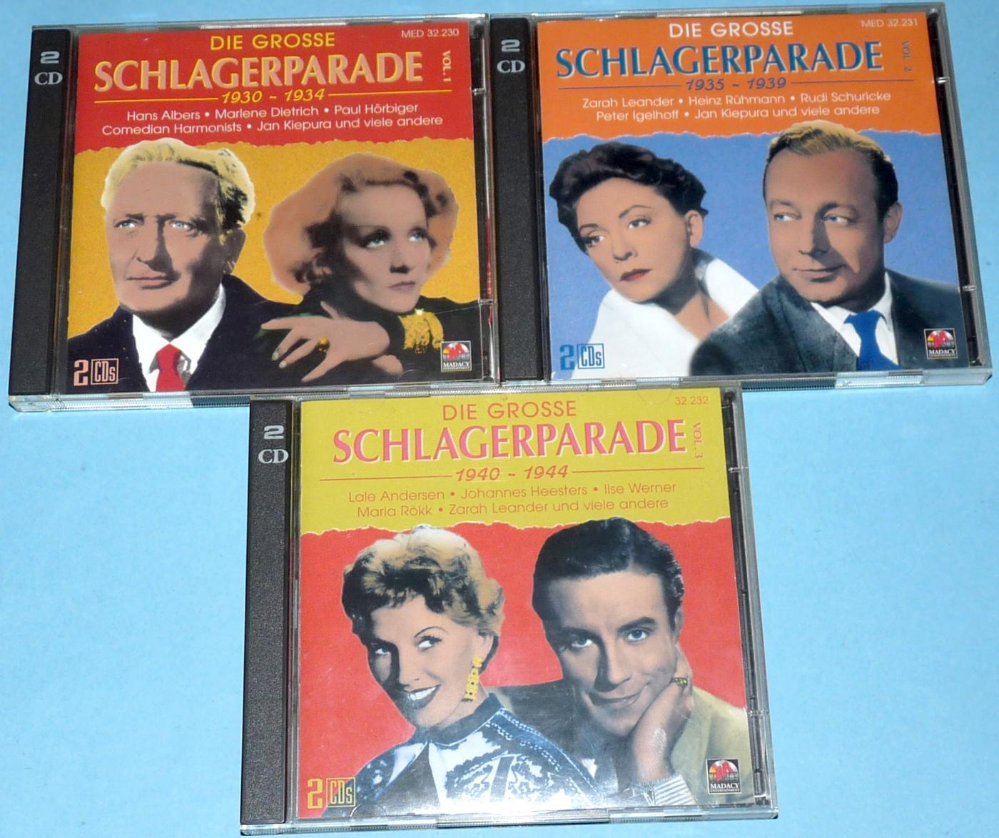 6x CD, Die große Schlagerparade 1930 - 1944